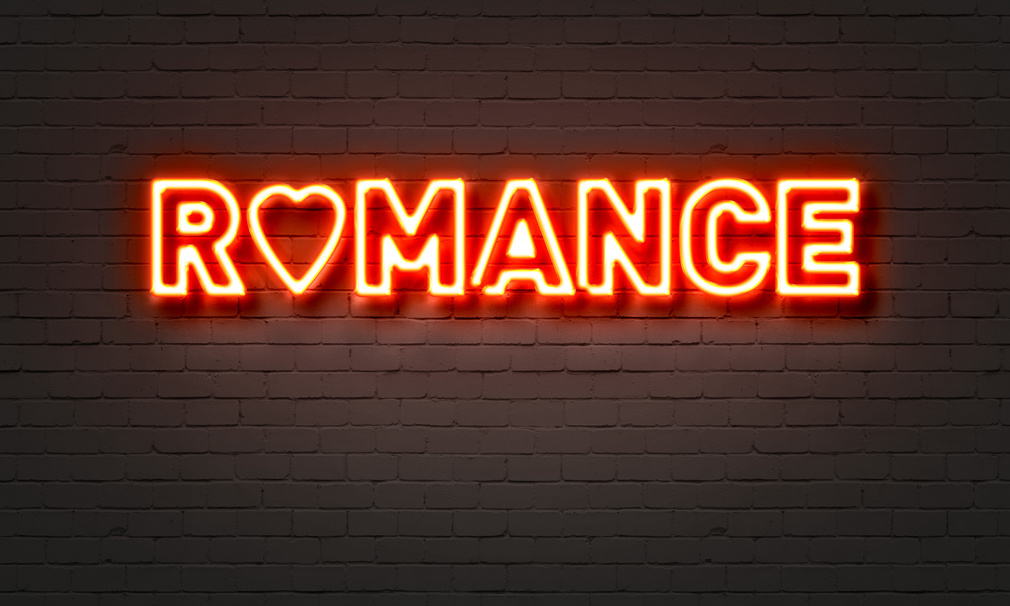 Neon Romance Sign 