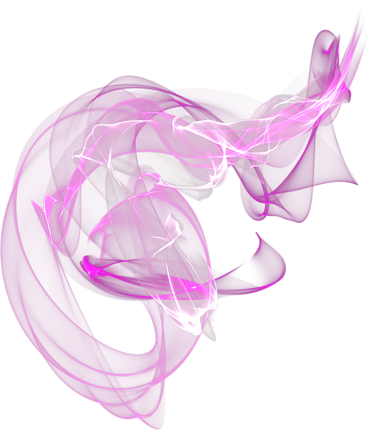 Beautiful transparent purple smoke. Abstract realistic.
