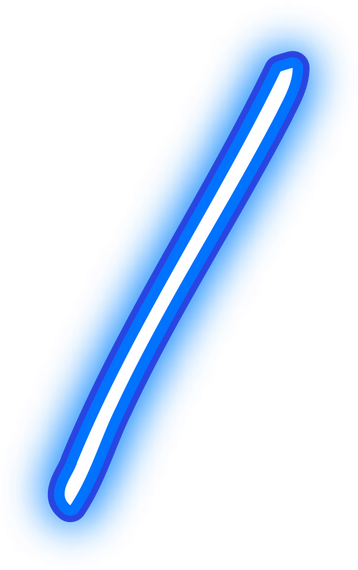 Diagonal Neon Blue Line 